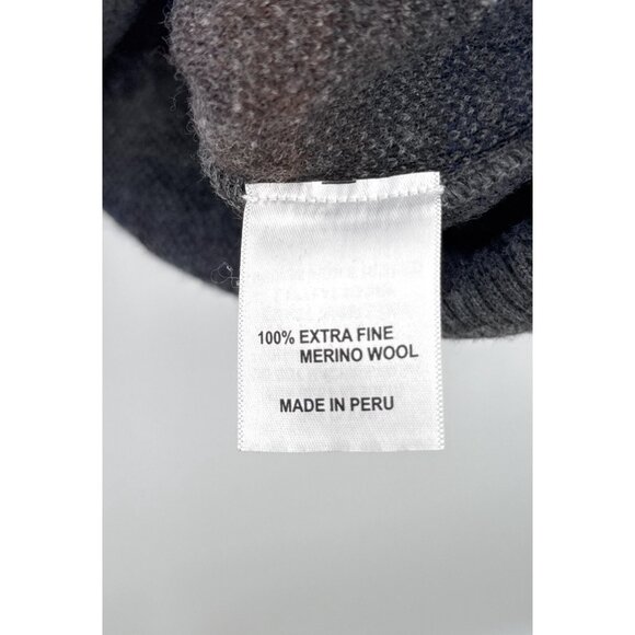 Vintage Lenor Romano Extra Fine Merino Wool Sweater Mens L Crewneck Long Sleeve - Picture 3 of 5